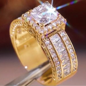 18K Gold Plated Zircon Ring